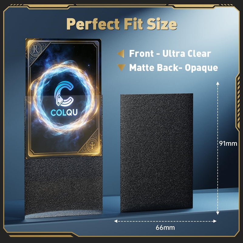 COLQU 600ct Matte Card Sleeves, 6 Colors Card Sleeves fits MTG, TCG Cards Sleeve, Deck Sleeve Protectors for Baseball, Sports, Trading, Game, MTG Cards - Image 3